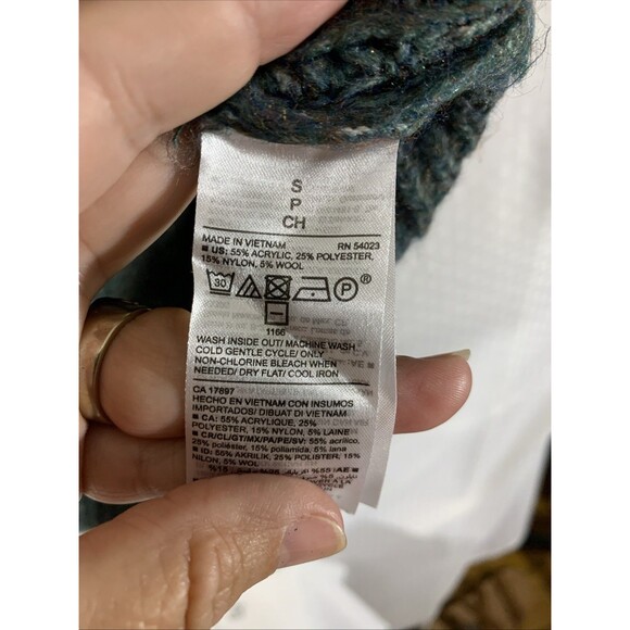 Old Navy Cowl Neck Sweater Tunic Length Womens S NWOT Wool Blend Winter - Picture 6 of 7